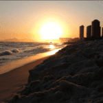 Por do sol na Barra da Tijuca